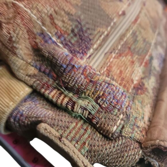 Fossil Brown and Tan Messenger Bag with Adjustable Strap - Picture 14 of 15